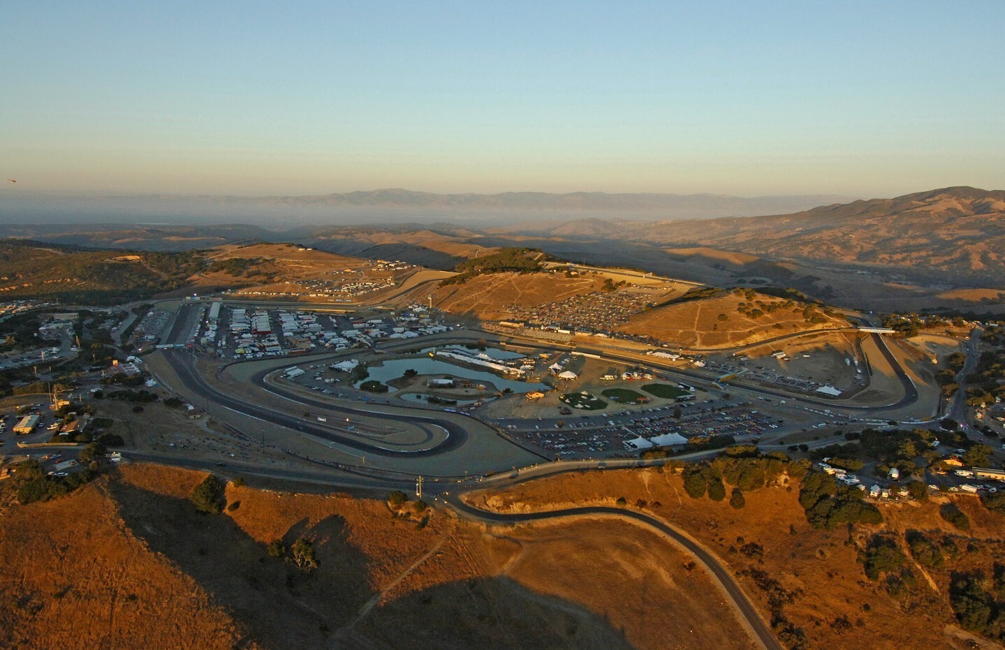 Aerial view of Laguna Seca