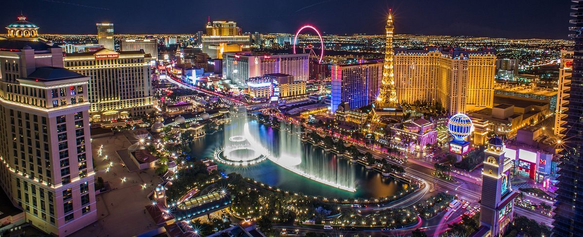 Aerial view of Las Vegas Strip Street Circuit