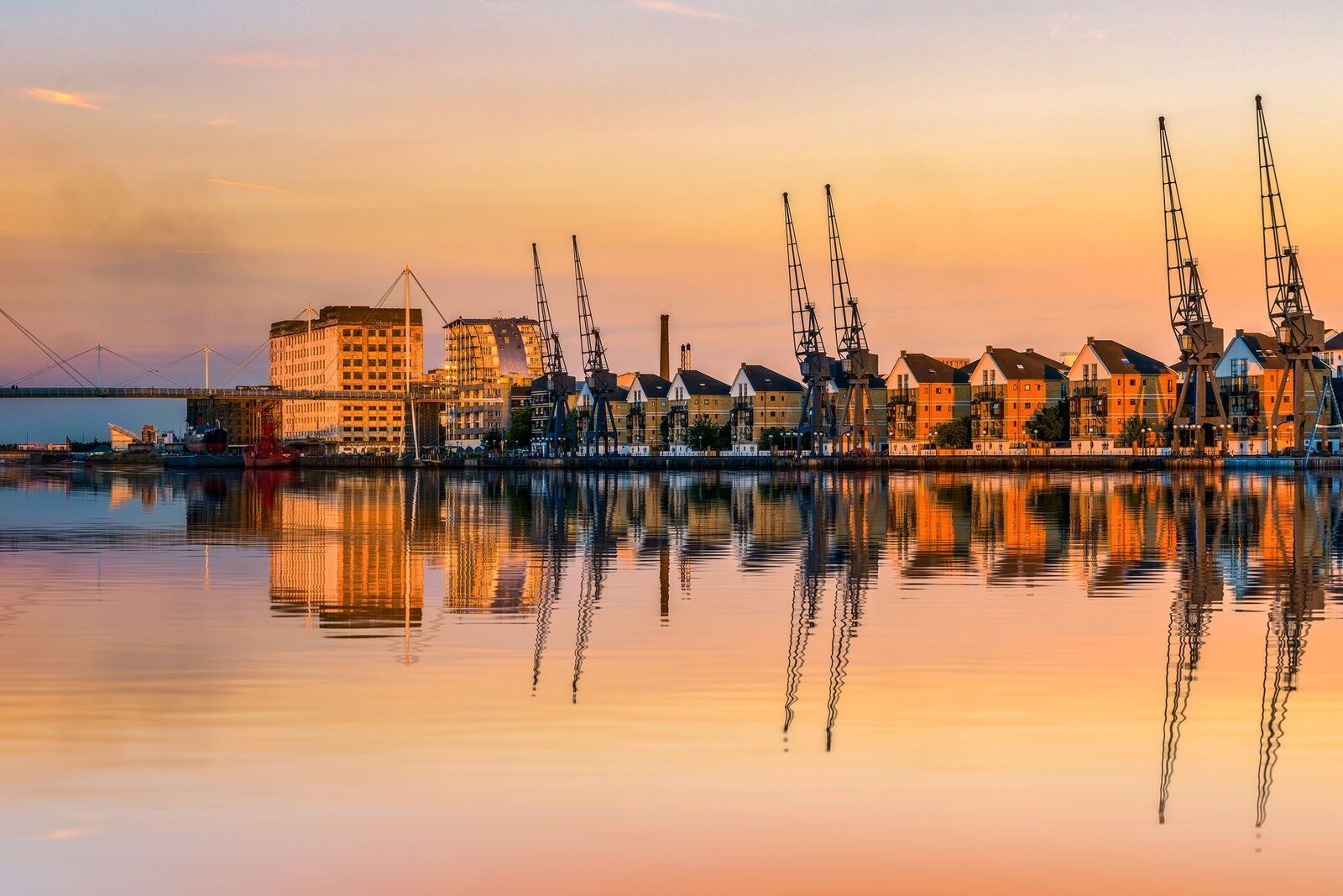 Aerial view of London Excel