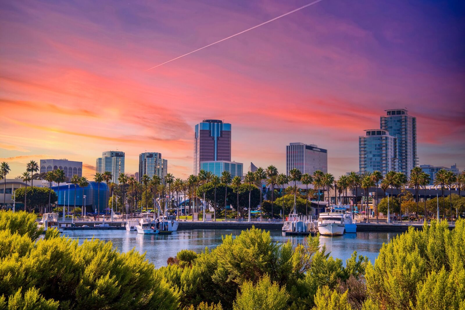 Aerial view of Long Beach