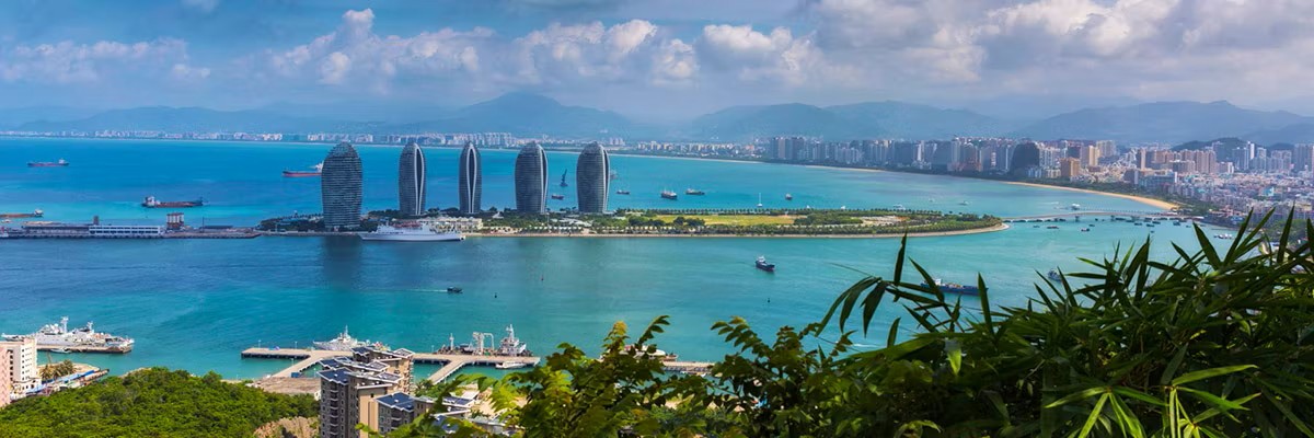 Aerial view of Sanya