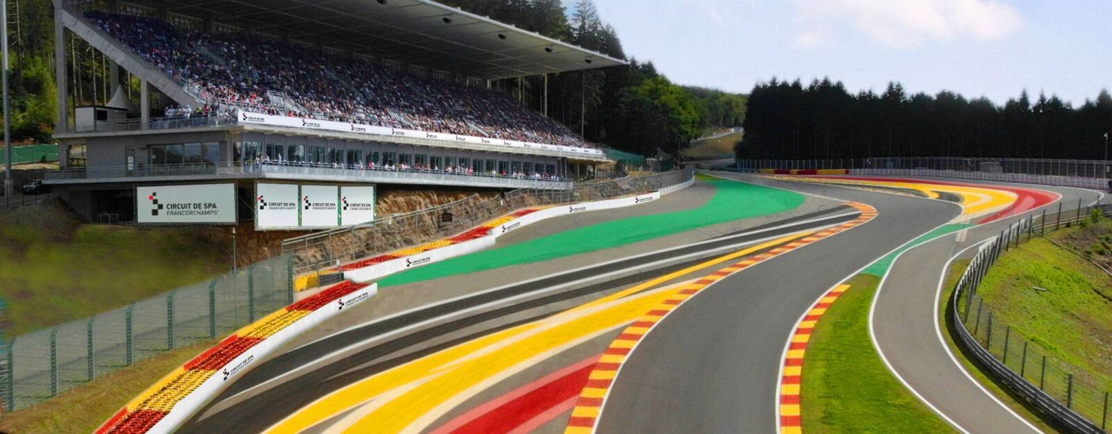 Aerial view of Circuit de Spa-Francorchamps